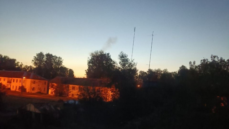 Камеры запечатлели звук взрыва после атаки беспилотника в Тверской области - новости ТИА